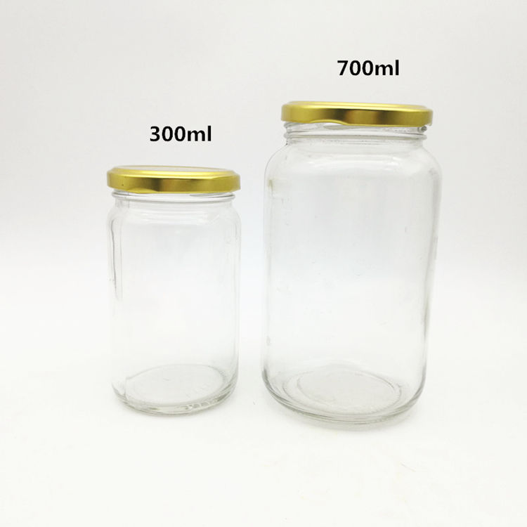 Airtight Glass Storage Jars with Metal Lids (5)