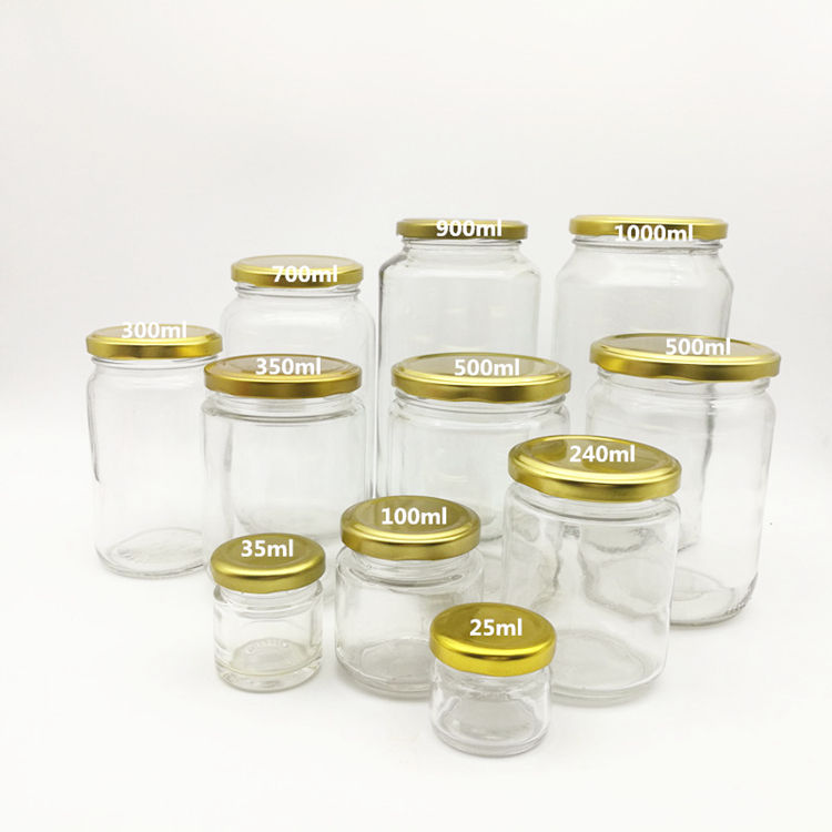 Airtight Glass Storage Jars with Metal Lids