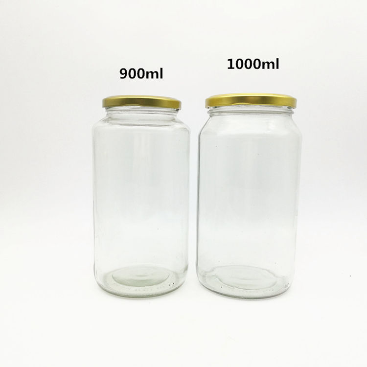 Airtight Glass Storage Jars with Metal Lids (6)