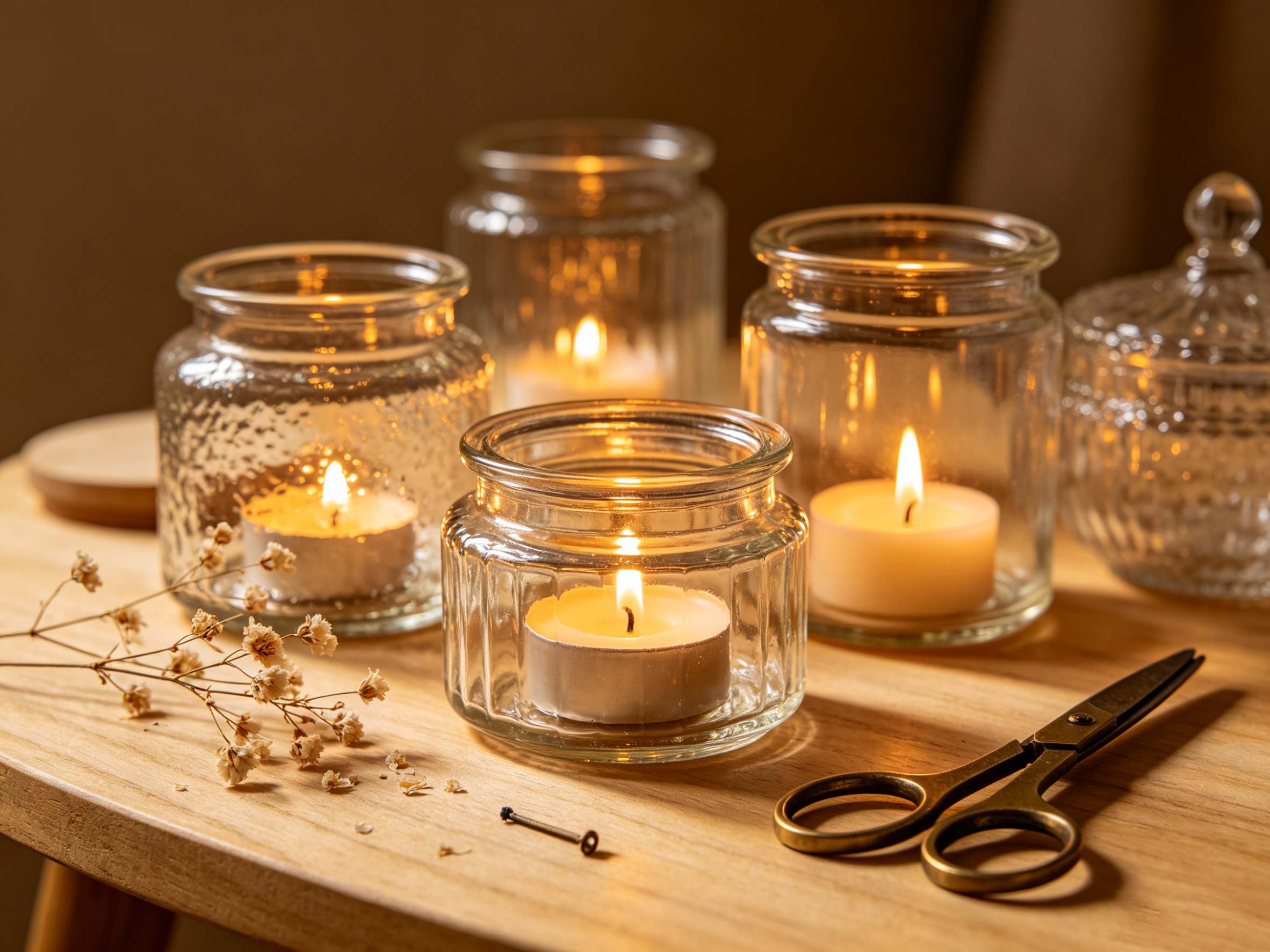 Glass Candle Jars