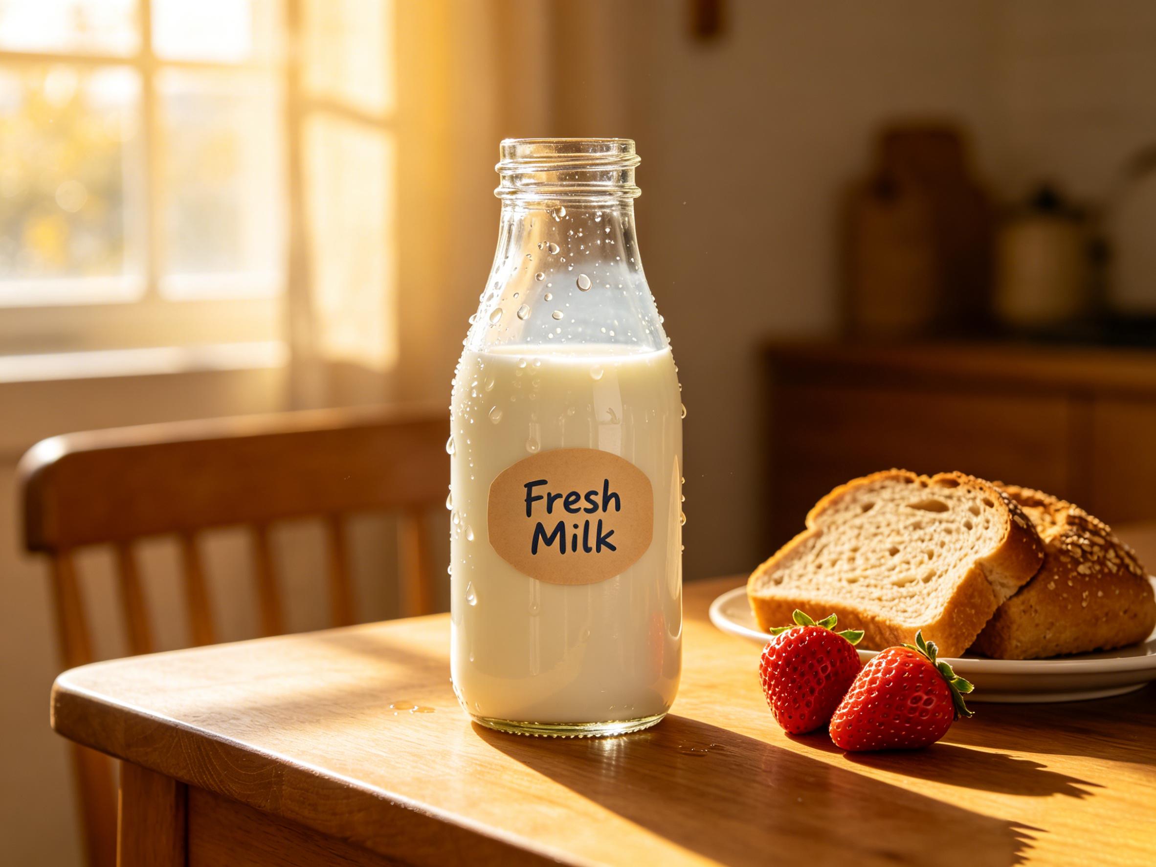 Glass Milk Bottles