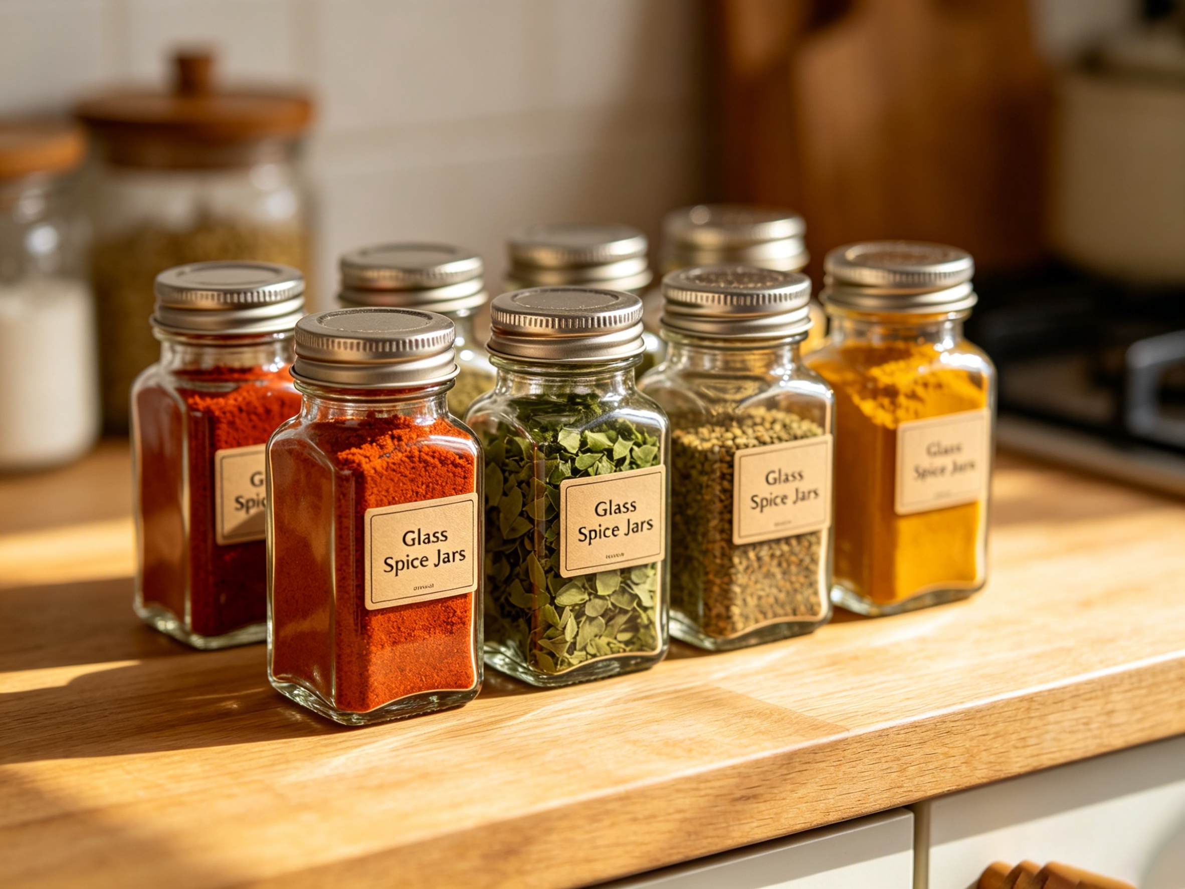 Glass Spice Jars