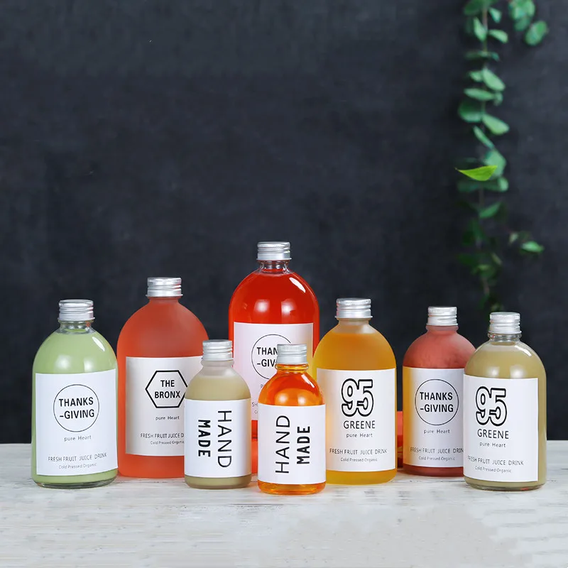 glass beverage bottles