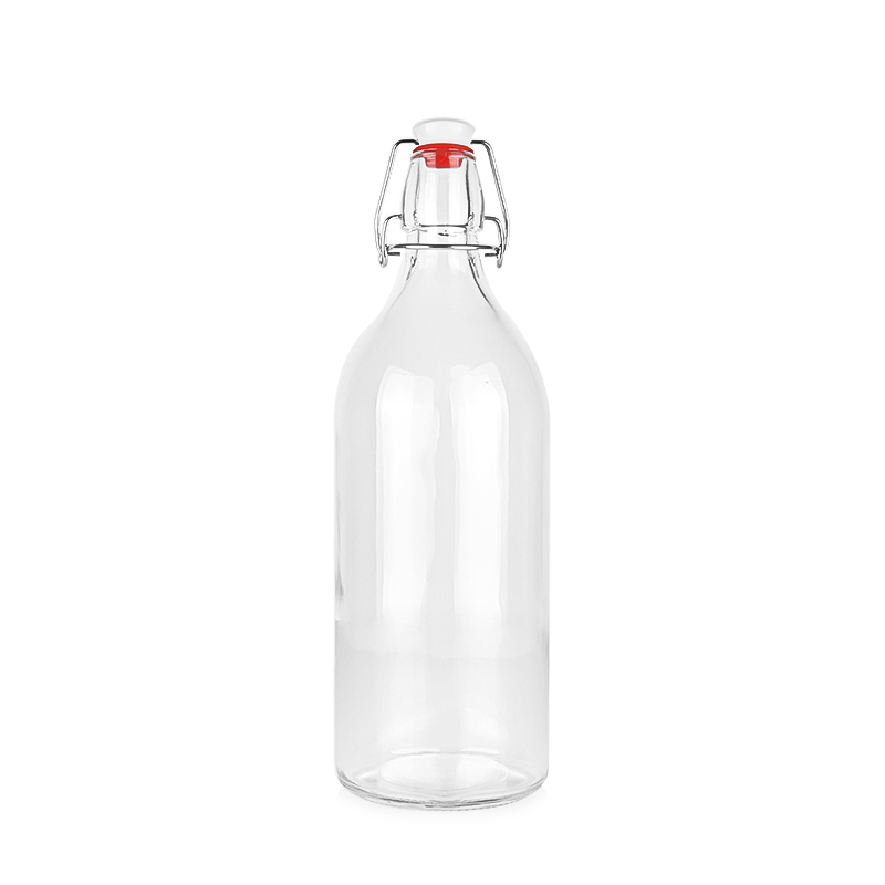glass bottle with swing top cap3
